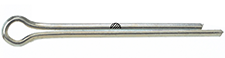 Extended prong, chisel point cotter pin